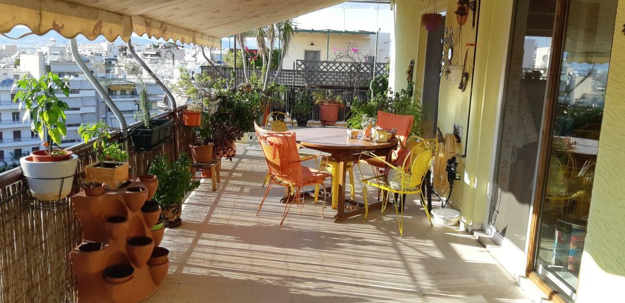 Penthouse Balcony Close To Acropolis Apartment Athens Ngoại thất bức ảnh